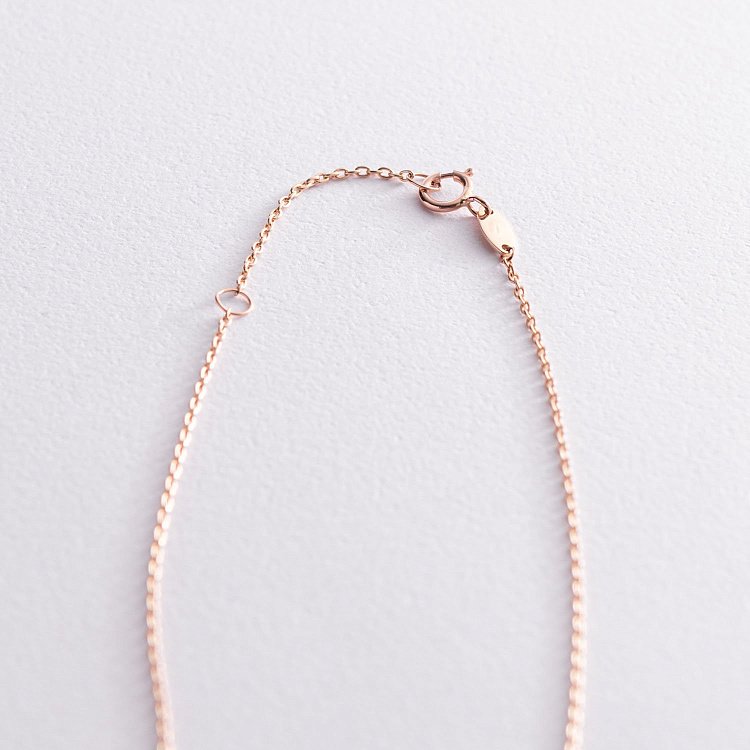 Кольє "Хлоя" з кулькою в червоному золоті кол01952 від ювелірного магазину Онікс - 4