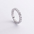 Cеребряное кольцо с дорожкой камней (фианиты) 1393 от ювелирного магазина Оникс