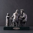 Серебряная фигура ручной работы "Опять двойка" 23152 от ювелирного магазина Оникс - 3