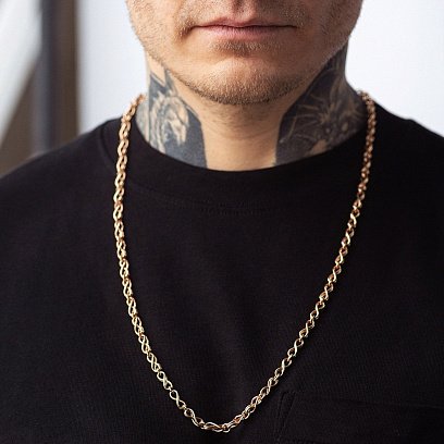 Мужская золотая цепочка "Бесконечность" ц00515 №2