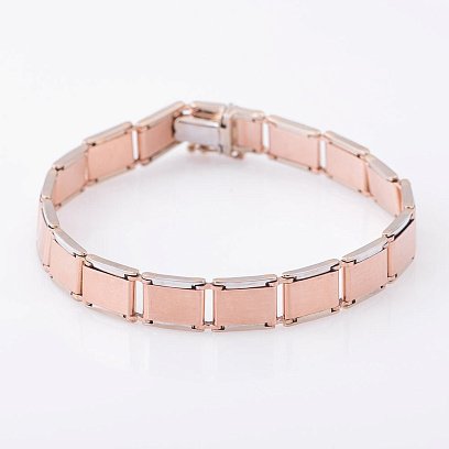 Золотой мужской браслет б00493