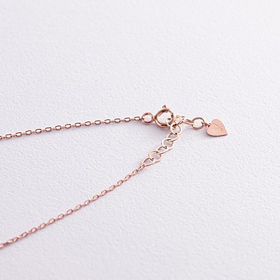 Золотое колье "Крестик" с фианитами кол02189 №5