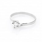 Золотое помолвочное кольцо с бриллиантом к00001б от ювелирного магазина Оникс - 1