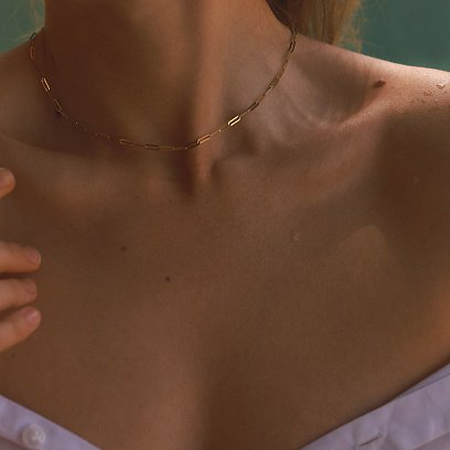 Колье "Ванесса" в желтом золоте кол02203 №2