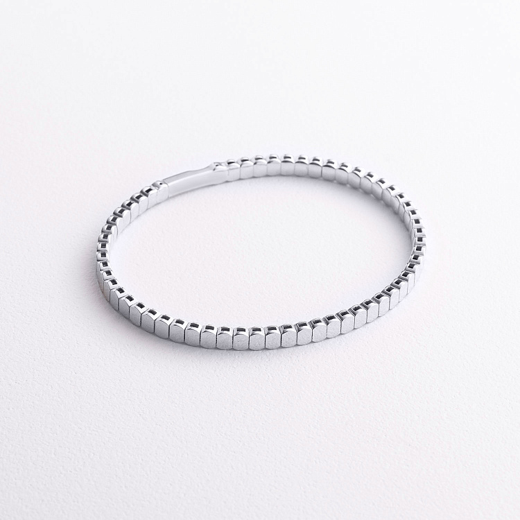 Жорсткий браслет "Kylie" у білому золоті б05826 від ювелірного магазину Онікс - 2