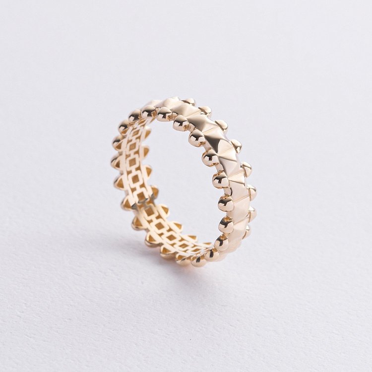 Каблучка "Teresa" у жовтому золоті к08146 від ювелірного магазину Онікс