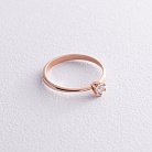 Помолвочное золотое кольцо с бриллиантом 227892421 от ювелирного магазина Оникс - 5