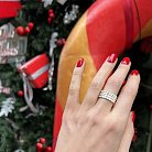 Широкое серебряное кольцо "Бьянка" 112692 от ювелирного магазина Оникс - 10