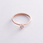 Помолвочное золотое кольцо с бриллиантом 227892421 от ювелирного магазина Оникс - 7