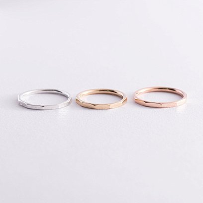 Кольцо "Далия" в красном золоте к06867 №6