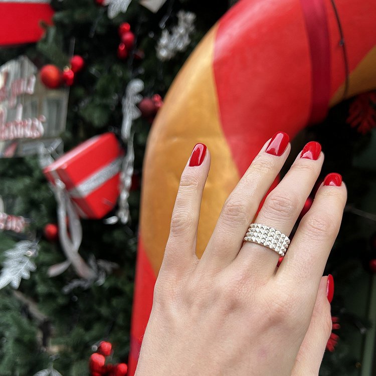 Широкое серебряное кольцо "Бьянка" 112692 от ювелирного магазина Оникс - 17