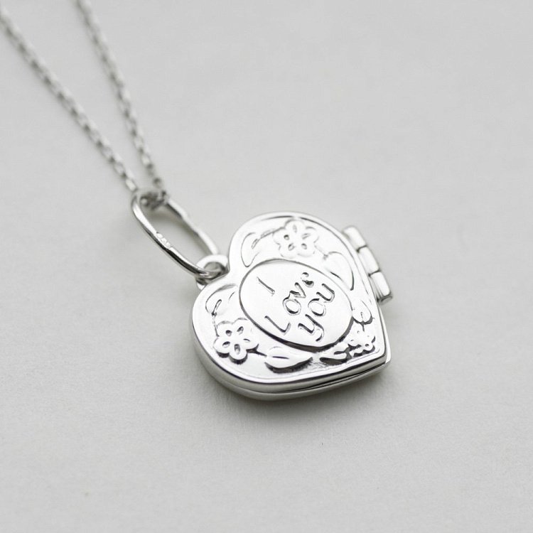 Підвіска для фото "Сердечко" в білому золоті п02964 від ювелірного магазину Онікс - 7