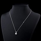 Серебряное колье с фианитами 18258 от ювелирного магазина Оникс