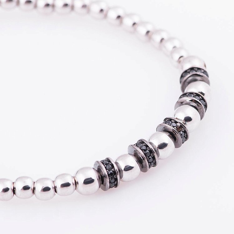 Золотой браслет с фианитами б02682 от ювелирного магазина Оникс