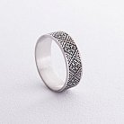 Серебряное кольцо "Вышиванка - сварга" 1115 от ювелирного магазина Оникс