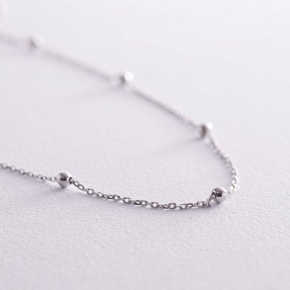 Серебряное колье "Шарики" 908-01224 №3