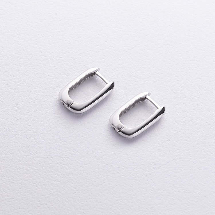 Серьги "Этель" в белом золоте с08733 от ювелирного магазина Оникс - 2