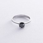Помолвочное кольцо с бриллиантами (белое золото) 236321122 от ювелирного магазина Оникс - 2