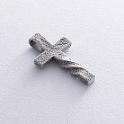 Серебряный крестик с чернением 7092 от ювелирного магазина Оникс - 4