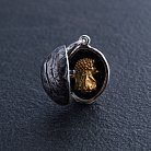 Серебряная подвеска "Ежик в орешке" ручной работы 133114 от ювелирного магазина Оникс - 2