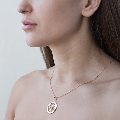 Золотий кулон "Древо життя" п02895 №2