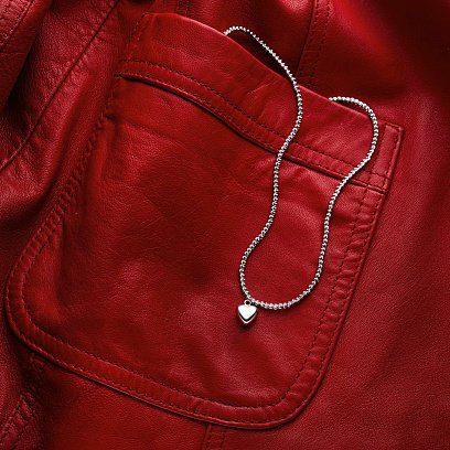 Золоте кольє "Сердечко" кол01144 №6