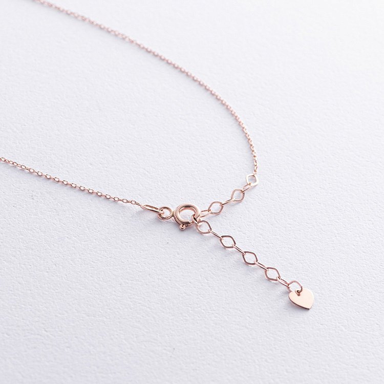 Золоте кольє з хрестиком (чорні та білі фіаніти) кол00807 від ювелірного магазину Онікс - 7