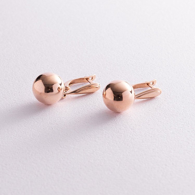 Золоті сережки "Кульки" с04744 від ювелірного магазину Онікс