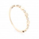 Золотое кольцо (фианиты) к05932 от ювелирного магазина Оникс