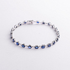 Золотий браслет з сапфірами і діамантами бб0064rc от ювелирного магазина Оникс