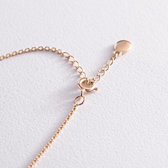 Браслет "Дівчинка та хлопчик" у жовтому золоті (можливе гравіювання) з2090ж №3