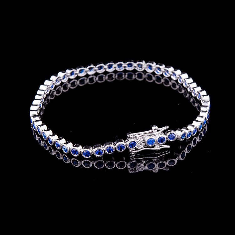 Серебряный браслет с фианитами 14887 от ювелирного магазина Оникс - 2