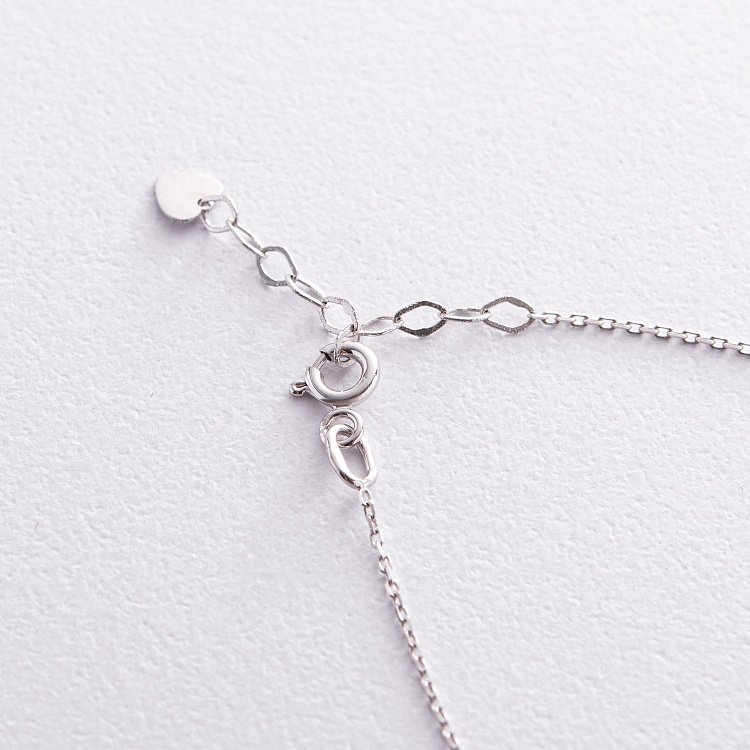 Браслет із перлиною (біле золото) б05266 від ювелірного магазину Онікс - 6