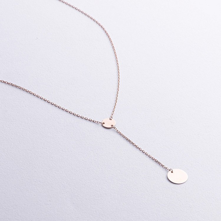 Золотое колье "Монетки" (возможна гравировка) кол02500 от ювелирного магазина Оникс