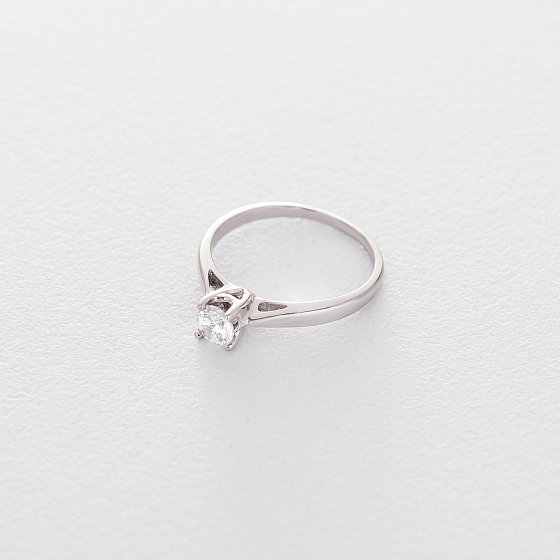 Золотое помолвочное кольцо (циркон Swarovski) к06296