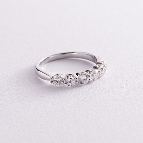 Золота каблучка з діамантами кб0368nl №4