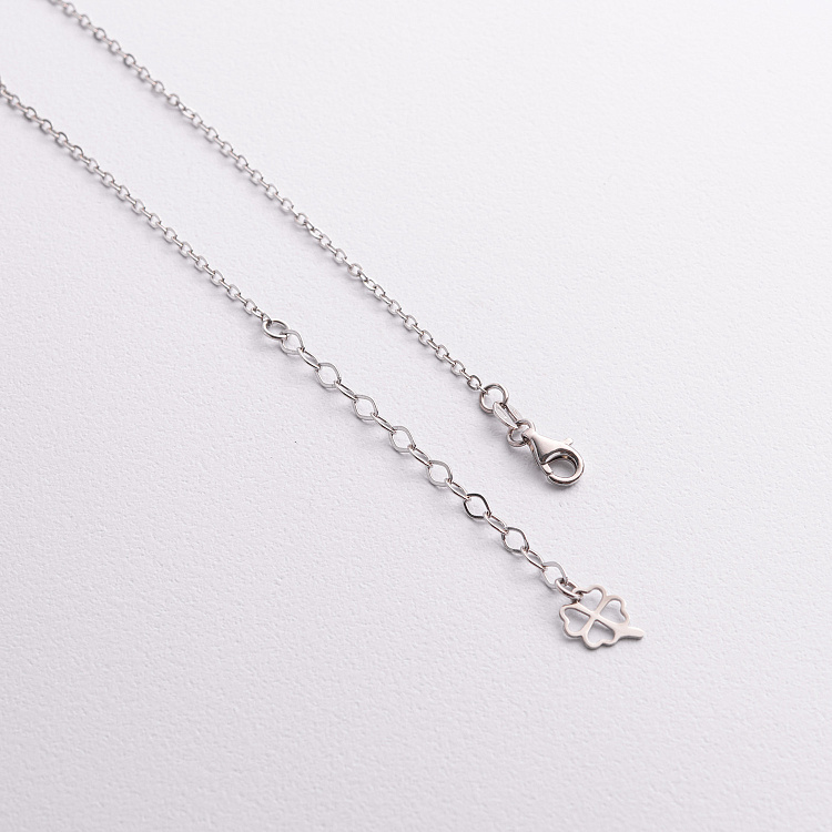 Серебряное колье "Клевер" 181360 от ювелирного магазина Оникс - 2