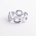 Кольцо "Цепочка" в белом золоте к08459 от ювелирного магазина Оникс - 1