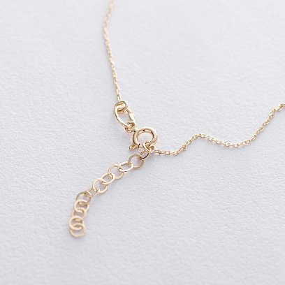 Золоте кольє з фіанітом кол01431 №4