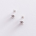 Золоті сережки - пусети з діамантами сб0347y от ювелирного магазина Оникс - 3