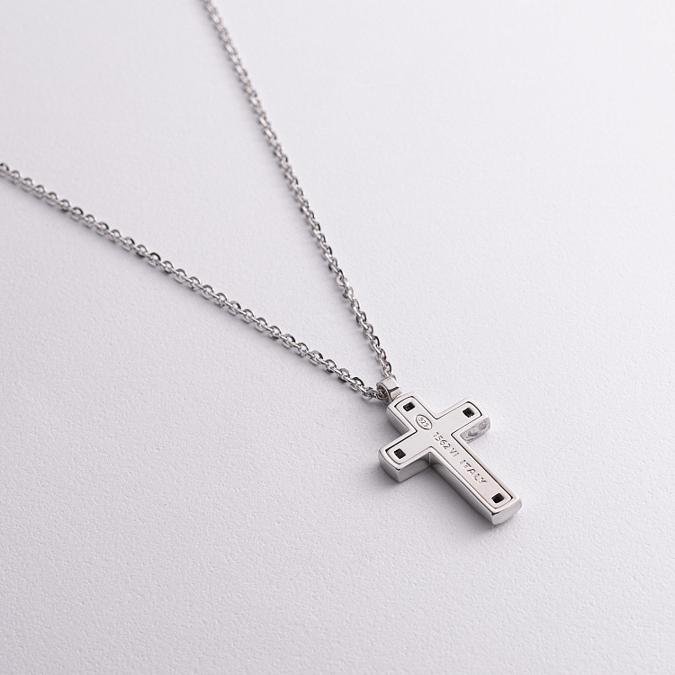 Чоловіче срібне кольє "Хрест" Zancan EXC461L від ювелірного магазину Онікс - 2