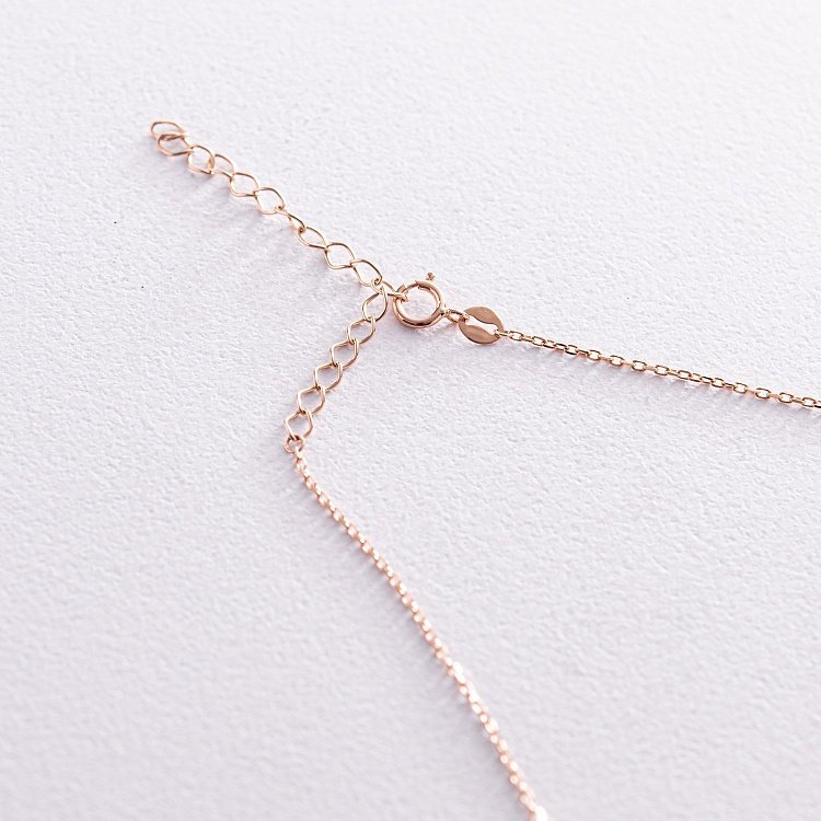 Кольє 2 в 1 "Кульки" у червоному золоті кол02334 від ювелірного магазину Онікс - 5