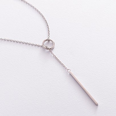 Срібне кольє - краватка "Муза" 181193 №2