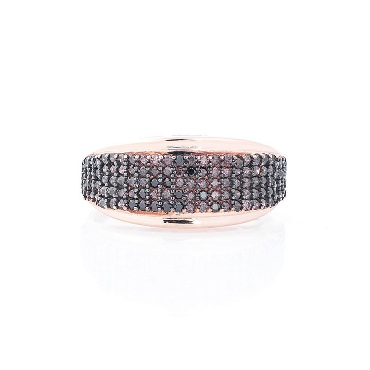 Золотое кольцо с фианитами к05422 от ювелирного магазина Оникс - 2