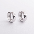Серьги - кольца "Luisa" в серебре 123502 от ювелирного магазина Оникс