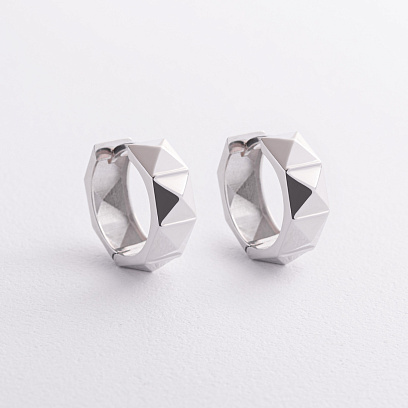 Серьги - кольца "Luisa" в серебре 123502