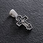 Срібний православний хрест "Розп'яття Христове. Покров Святої Богородиці" 133008 от ювелирного магазина Оникс - 4