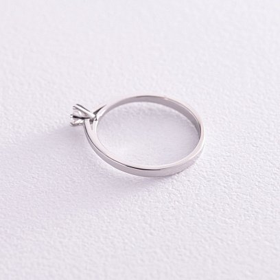 Помолвочное золотое кольцо с бриллиантом кб0411 №5