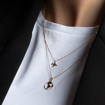 Колье в желтом золоте "Кругосветное путешествие" кол01685 №7