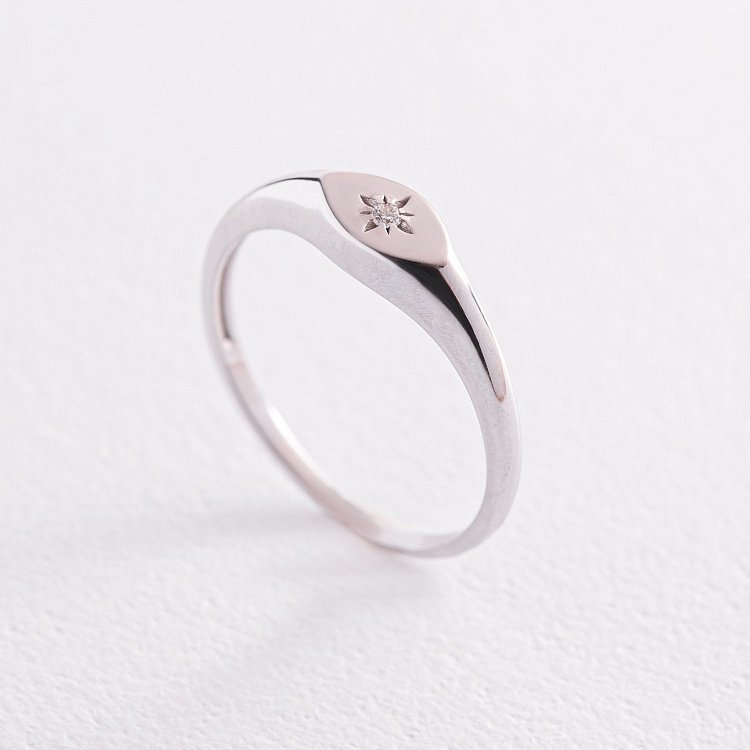 Золота каблучка "Полярна зірка" з діамантом кб0401z від ювелірного магазину Онікс